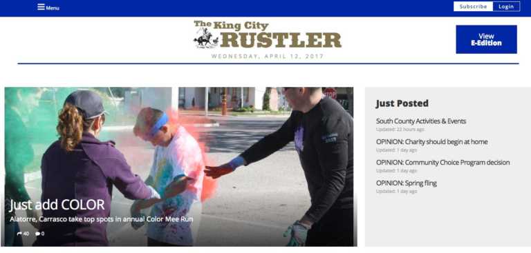 King City Rustler launches new website