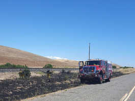 Vehicle exhaust causes spot fires near King City