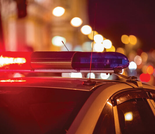 Police car crime