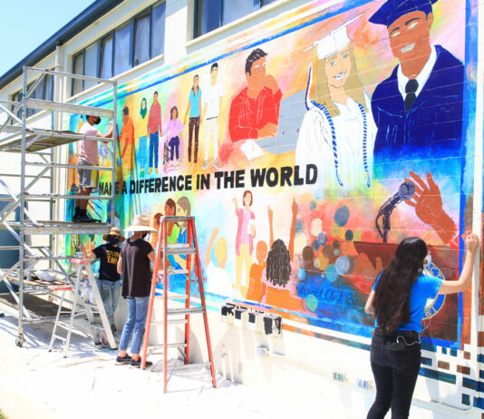 Youth artists paint new mural at King City High School