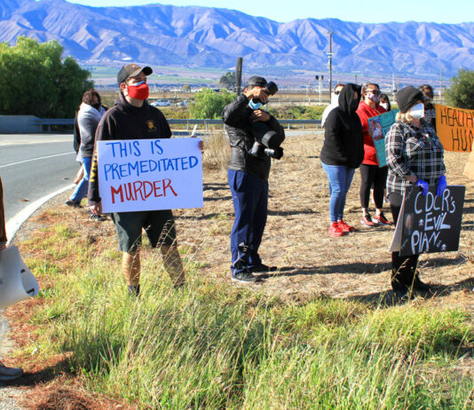 Soledad prison tackles Covid-19 outbreak as families protest over health concerns