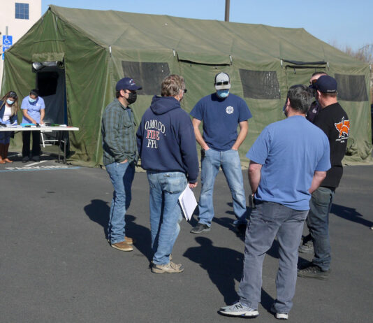 Salinas Valley first responders receive Covid-19 vaccinations from nursing students
