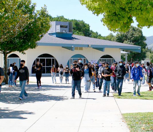 Nearly half of King City High students return to campus