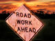 Road work sign