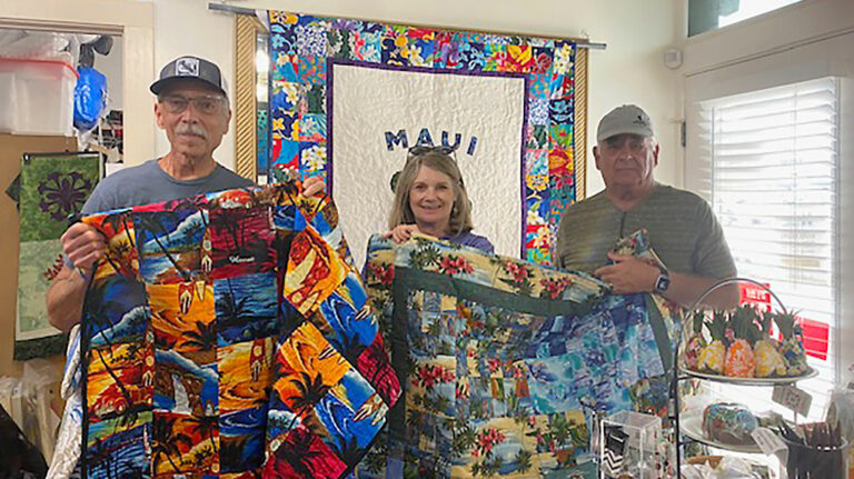 Out of the ashes: South Monterey County residents deliver quilts to Maui