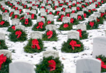 veteran wreaths cemetery