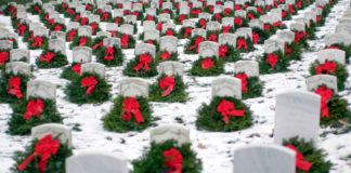 veteran wreaths cemetery
