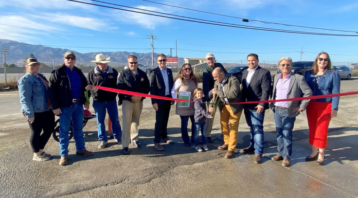 Roadway ribbon cutting