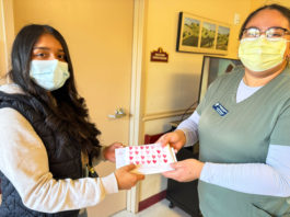 King City High School students deliver Valentineās Day cards to local seniors King City High School Eden Valley Care Center Valentineās Day card