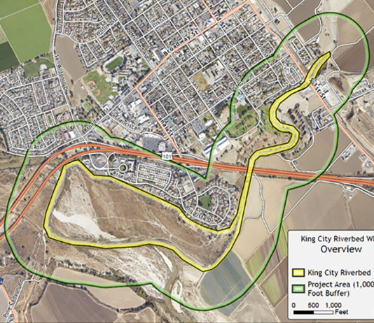 City of King hosts community meeting for Riverbed Wildfire Prevention Plan King City Riverbed Wildfire Prevention Plan Map