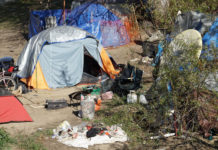 Homeless encampment homelessness