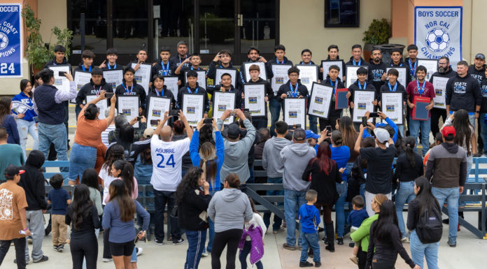 King City Mustangs soccer ceremony