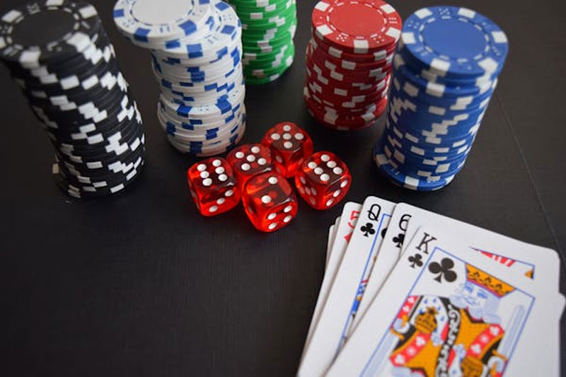 poker cards and chips, online betting and gambling in california