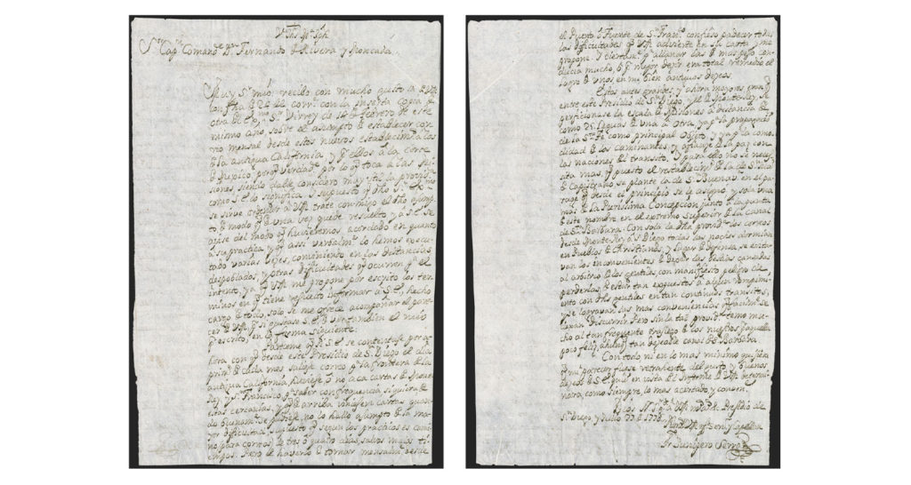 Image for display with article titled Historic 1776 Junípero Serra Letter Heads to Auction