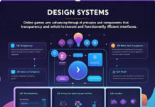 Modern online game interface showing consistent user experience elements like buttons, menus, and interactive prompts.