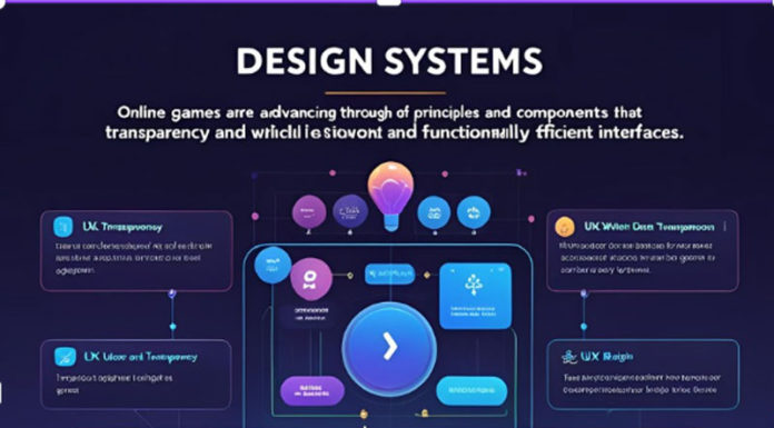 Modern online game interface showing consistent user experience elements like buttons, menus, and interactive prompts.