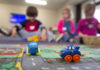 Children playing toys