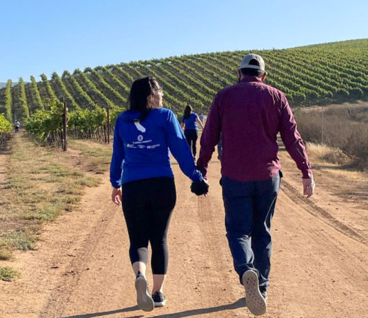 Blue Zones Project hiking CRU Winery Soledad