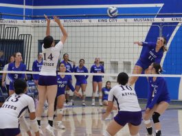 King City Mustangs Soledad Aztecs volleyball