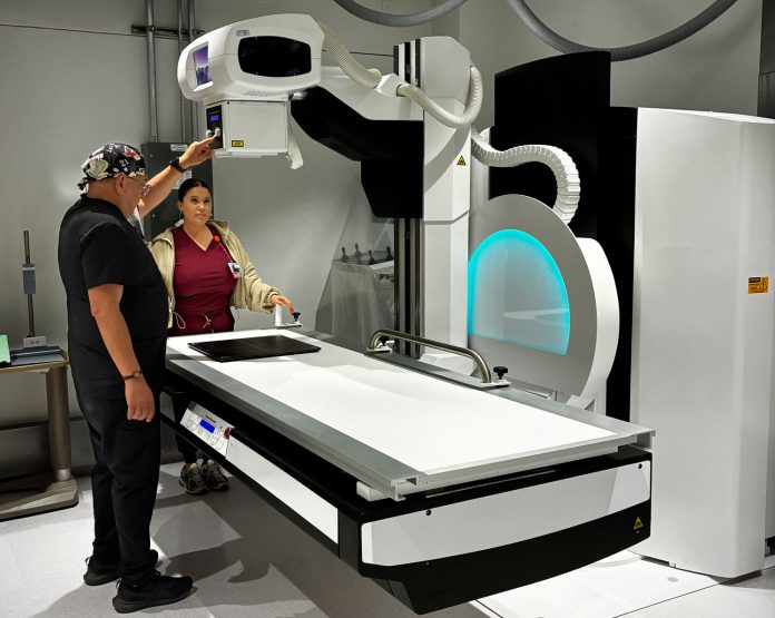 MMHS-first-full-body-X-ray-photo Mee Memorial Healthcare System X-ray fluoroscopy imaging system