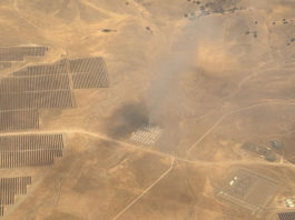 Parkfield solar power battery fire