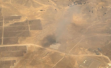Parkfield solar power battery fire