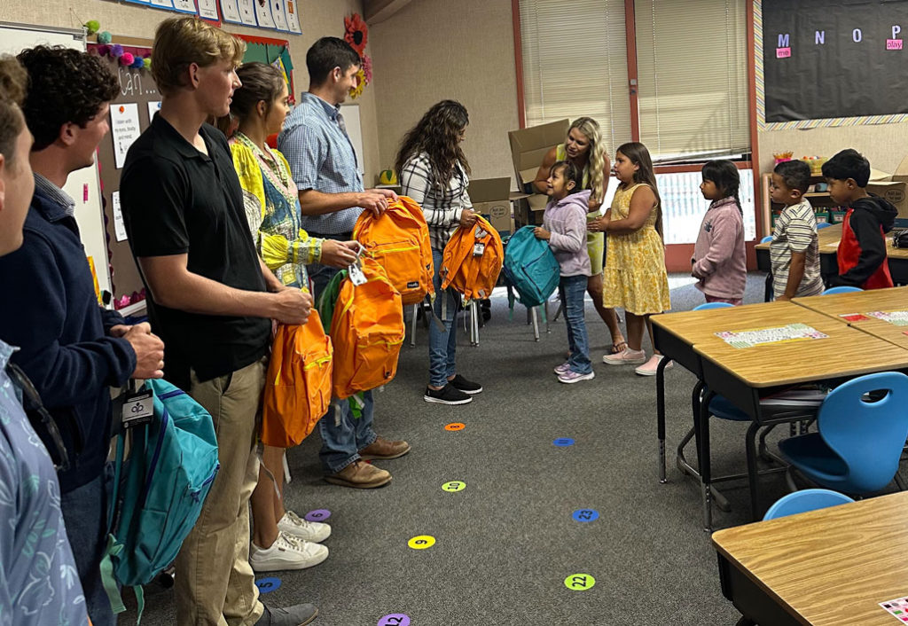 Taylor Farms backpack distribution King City students