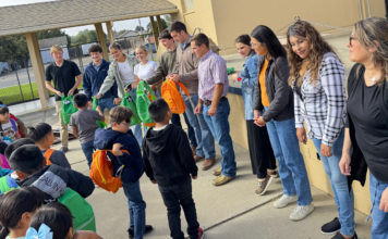 Taylor Farms backpack distribution King City students