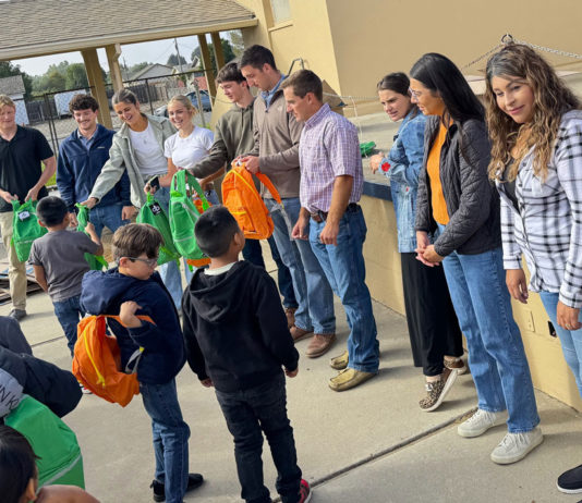 Taylor Farms backpack distribution King City students