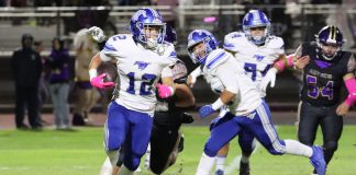 King City Mustang running back Carson Tidwell