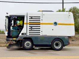 Monterey County electric street sweeper