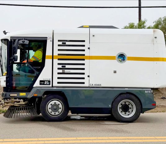Monterey County electric street sweeper