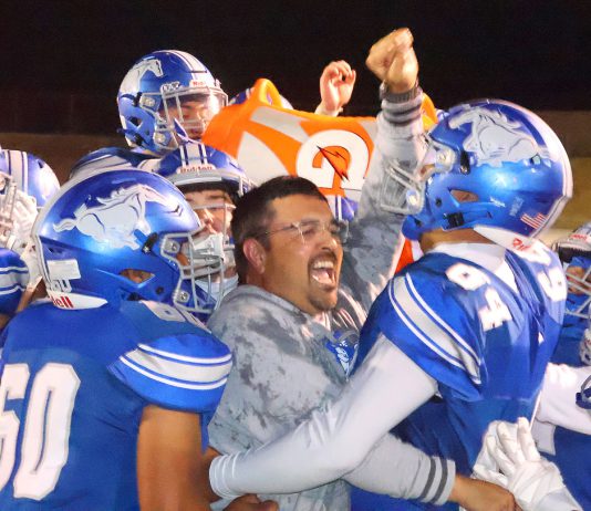 King City High School football players and coach