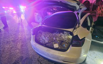 Vehicle with marijuana