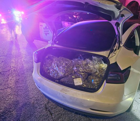Vehicle with marijuana