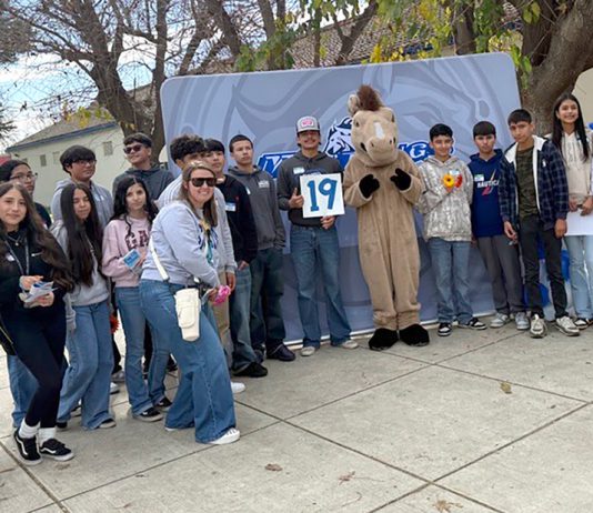Students visit high school campus