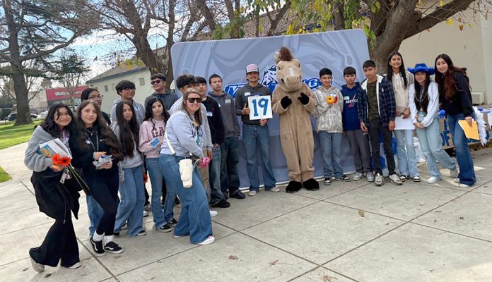Students visit high school campus