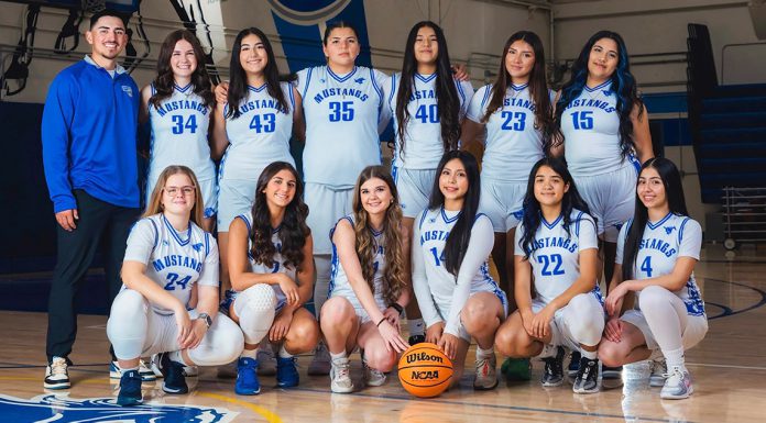 King City girls basketball players and coach