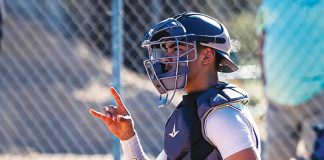 King City baseball catcher