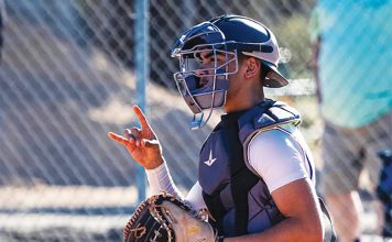 King City baseball catcher