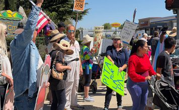 ‘No Kings’ demonstrators make their voices heard in King City No Kings rally