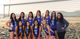 Mustang beach volleyball team