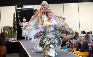 Trashion Show models on runway