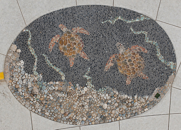 Swimming Turtles mosaic