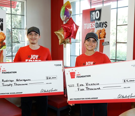 KFC scholarship winners