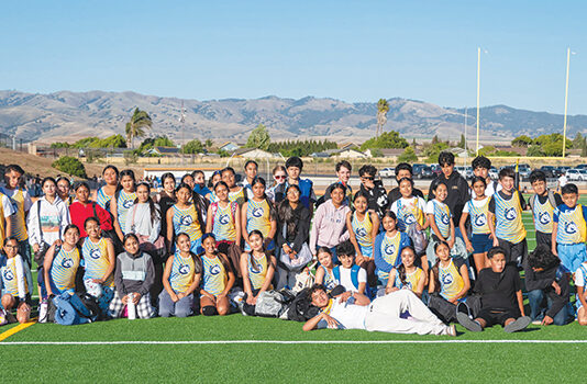 Chalone Peaks Middle School track team