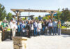 King City history walk group at Downtown Plaza