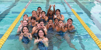 King City girls swimming