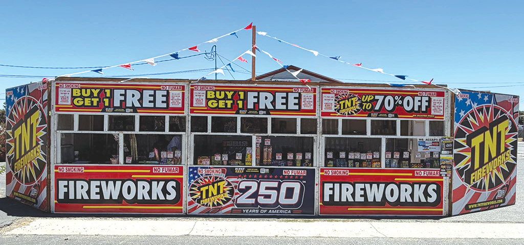 Fireworks booth