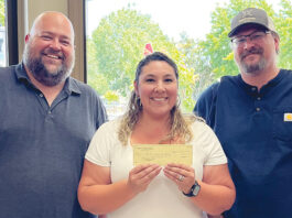 Fireworks check donation